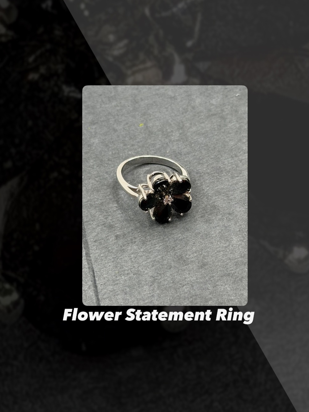EUC Flower Statement Ring